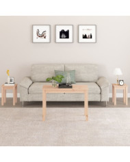 Tables gigognes 3 pcs Bois de pin massif | Mobilier & Déco