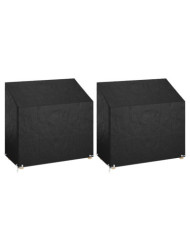 Housses de banc de jardin 2 pcs 8 œillets 130x70x70/88 cm PE | Mobilier & Déco