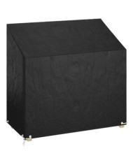 Housse de banc de jardin 8 œillets 130x70x70/88 cm polyéthylène | Mobilier & Déco