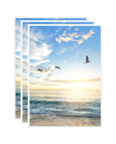 Collage de cadres photo 3 pcs de table Blanc 15x21 cm MDF | Mobilier & Déco