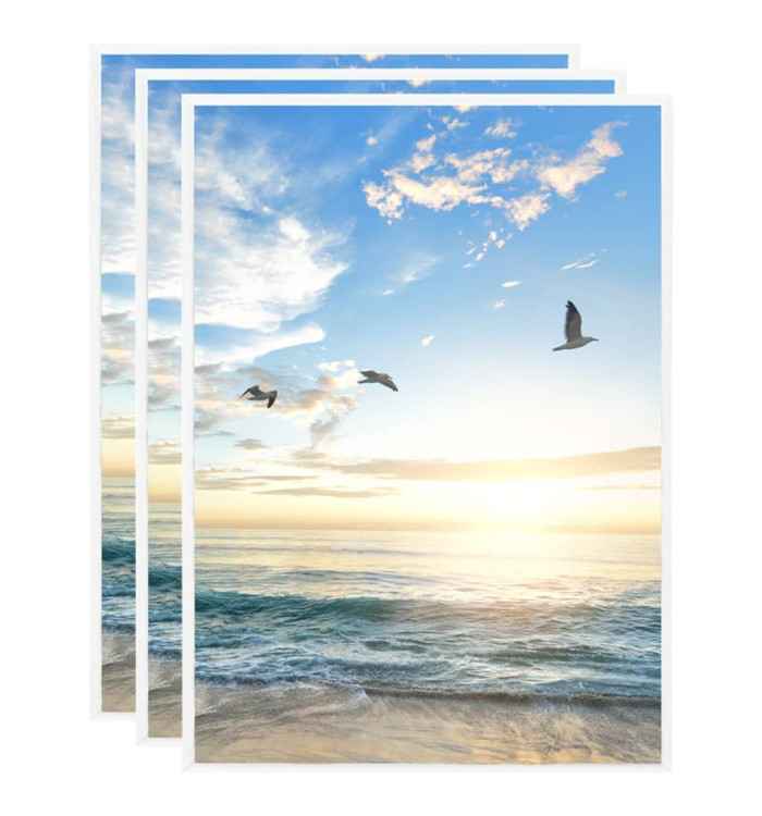 Collage de cadres photo 3 pcs de table Blanc 15x21 cm MDF | Mobilier & Déco