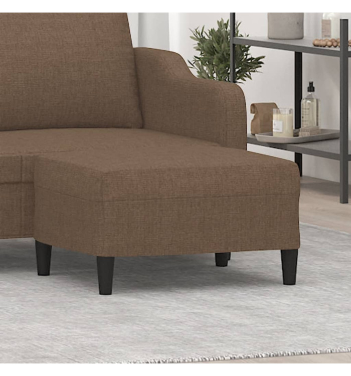 Repose-pied Marron 70x55x41 cm Tissu | Mobilier & Déco
