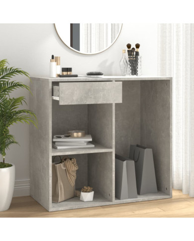 Armoire à cosmétiques Gris béton 80x40x75 cm Bois d'ingénierie | Mobilier & Déco