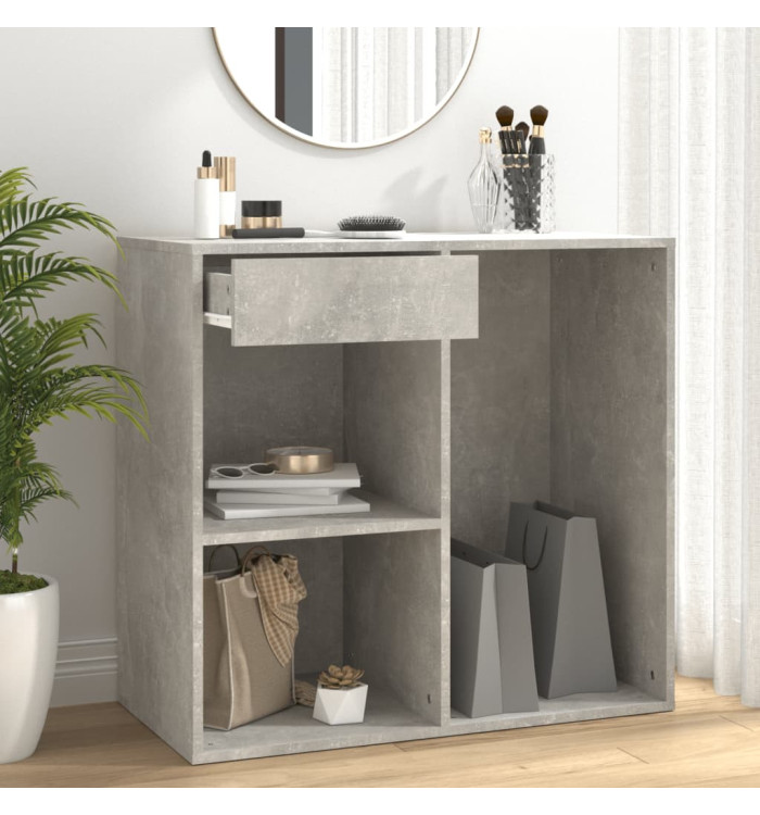 Armoire à cosmétiques Gris béton 80x40x75 cm Bois d'ingénierie | Mobilier & Déco