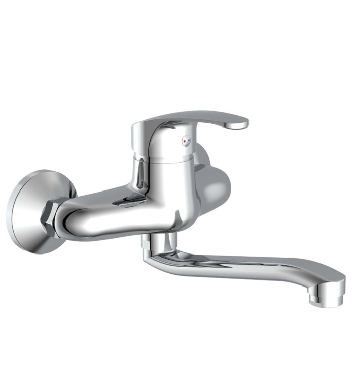 SCHÜTTE Mitigeur mural d'évier ORAZI chrome | Mobilier & Déco