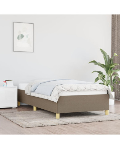 Cadre de lit sans matelas taupe 80x200 cm tissu | Mobilier & Déco