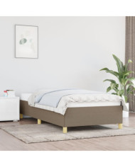 Cadre de lit sans matelas taupe 80x200 cm tissu | Mobilier & Déco