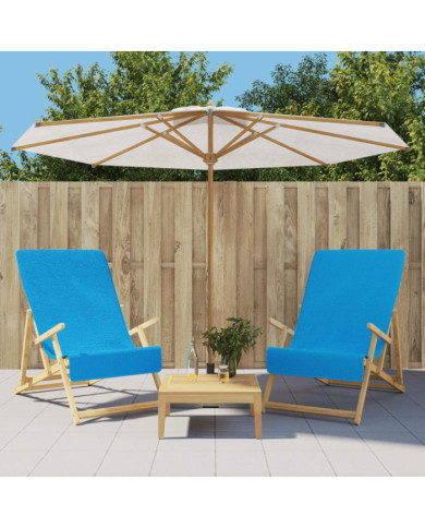 Serviettes de plage 2 pcs turquoise 60x135 cm tissu 400 GSM | Mobilier & Déco
