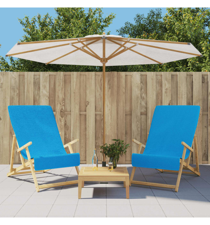 Serviettes de plage 2 pcs turquoise 60x135 cm tissu 400 GSM | Mobilier & Déco