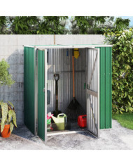 Abri à outils de jardin vert 161x89x161 cm acier galvanisé | Mobilier & Déco