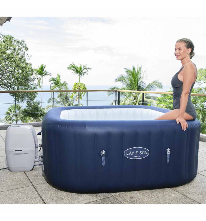 Bestway Lay-Z-Spa Bain à remous gonflable Hawaii AirJet | Mobilier & Déco