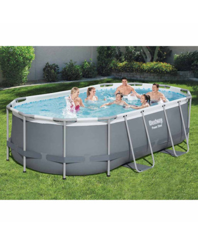 Bestway Piscine hors sol Power Steel ovale 427x250x100 cm | Mobilier & Déco