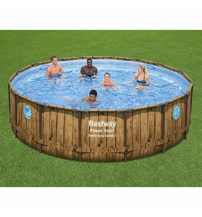 Bestway Ensemble de piscine Power Steel 488x122 cm | Mobilier & Déco