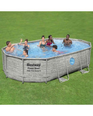 Bestway Ensemble de piscine Power Steel 488x305x107 cm | Mobilier & Déco