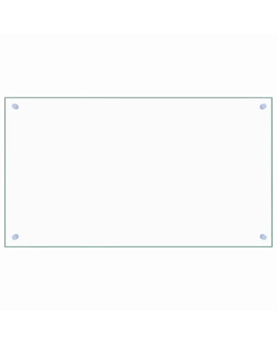 Dosseret de cuisine Transparent 90x50 cm Verre trempé | Mobilier & Déco