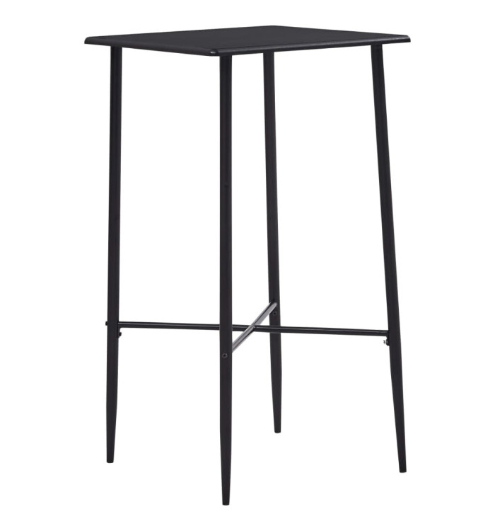 Table de bar Noir 60x60x111 cm MDF | Mobilier & Déco