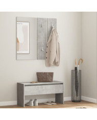 Ensemble de meubles de couloir Gris béton Bois d'ingénierie | Mobilier & Déco