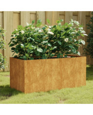 Jardinière 80x40x40 cm acier corten | Mobilier & Déco