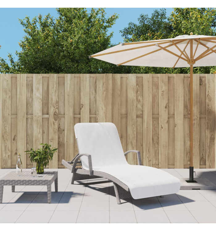 Serviettes de plage 2 pcs blanc 75x200 cm tissu 400 GSM | Mobilier & Déco