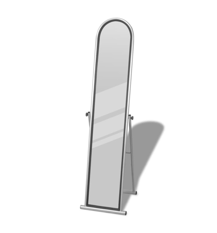 Miroir autoportant rectangulaire pleine longueur Gris | Mobilier & Déco