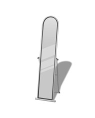 Miroir autoportant rectangulaire pleine longueur Gris | Mobilier & Déco