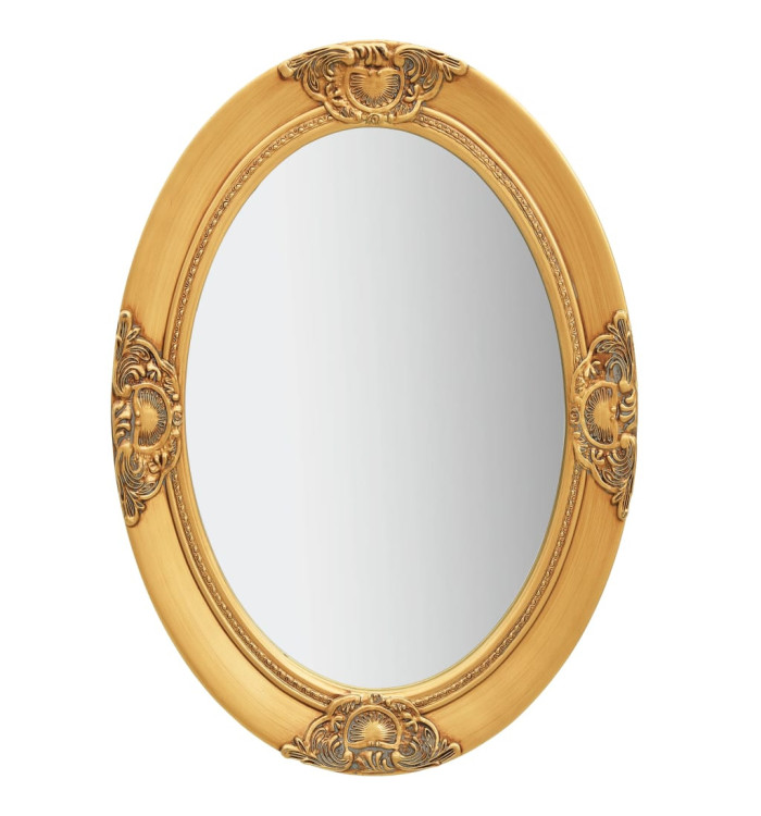 Miroir mural style baroque 50x70 cm Doré | Mobilier & Déco