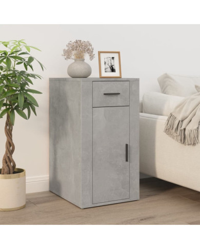 Armoire de bureau Gris béton 40x49x75 cm Bois d'ingénierie | Mobilier & Déco