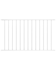 Panneau de clôture Acier enduit de poudre 1,7x1 m Blanc | Mobilier & Déco