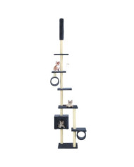 Arbre à chat avec griffoirs en sisal 260 cm Bleu foncé | Mobilier & Déco
