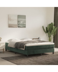 Matelas de lit à ressorts ensachés Vert foncé 140x200x20 cm | Mobilier & Déco