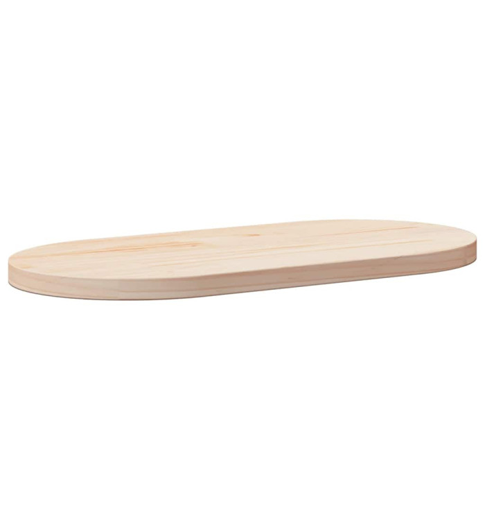 Dessus de table 70x35x2,5 cm bois de pin massif ovale | Mobilier & Déco