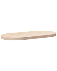 Dessus de table 70x35x2,5 cm bois de pin massif ovale | Mobilier & Déco