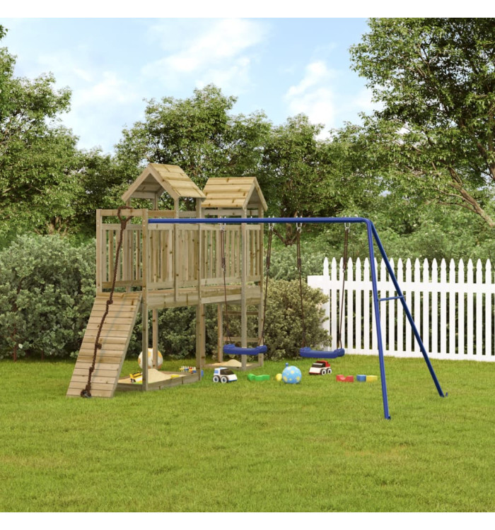 Aire de jeux d'extérieur bois de pin imprégné | Mobilier & Déco