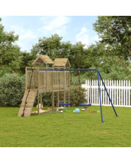 Aire de jeux d'extérieur bois de pin imprégné | Mobilier & Déco