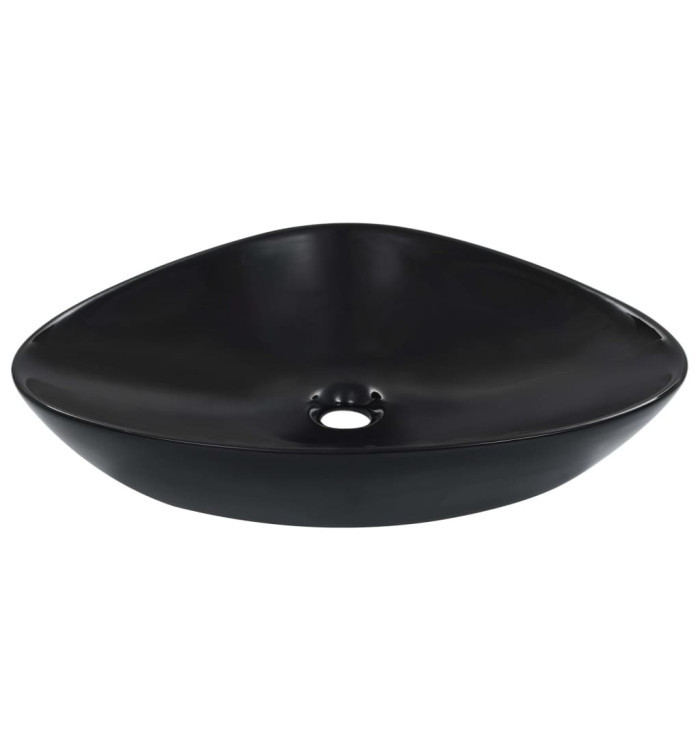 Lavabo 58,5 x 39 x 14 cm Céramique Noir | Mobilier & Déco