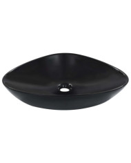 Lavabo 58,5 x 39 x 14 cm Céramique Noir | Mobilier & Déco