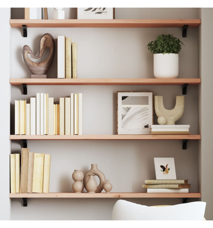 Étagère murale 80x20x2 cm bois de chêne massif non traité | Mobilier & Déco