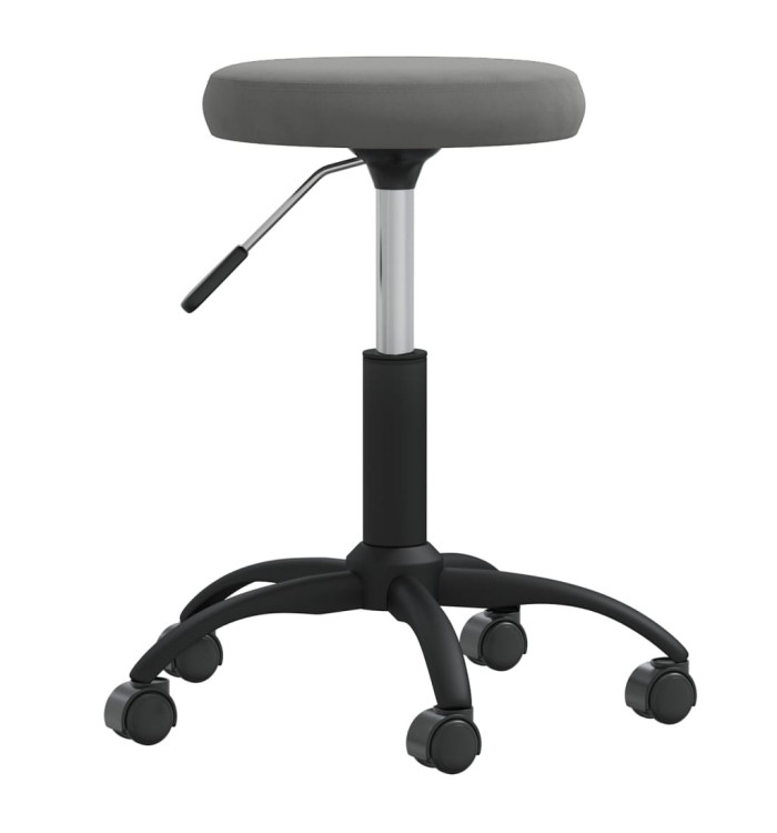Chaise de salle à manger Gris foncé Velours | Mobilier & Déco