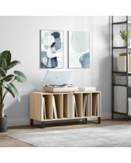 Armoire à disques chêne sonoma 100x38x48 cm bois d'ingénierie | Mobilier & Déco