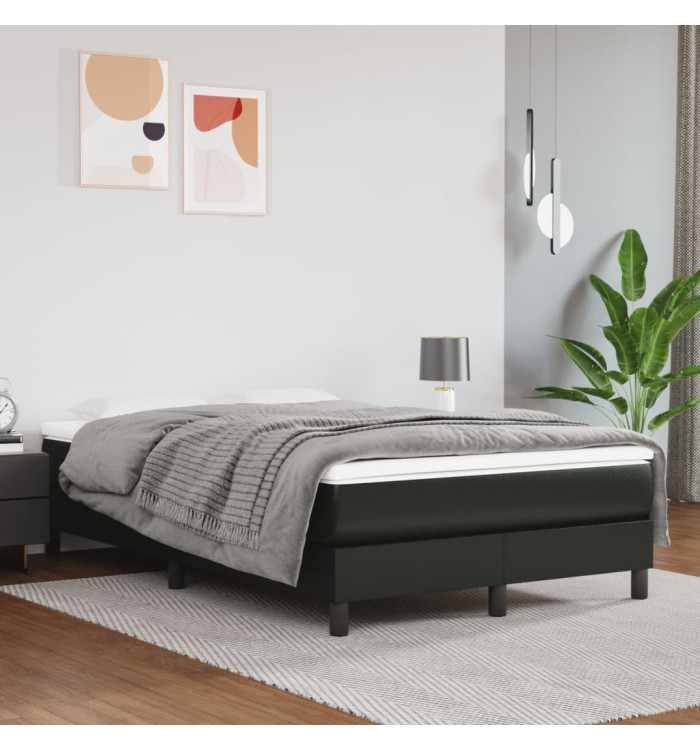 Matelas de lit à ressorts ensachés Noir 120x200x20cm Similicuir | Mobilier & Déco
