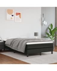 Matelas de lit à ressorts ensachés Noir 120x200x20cm Similicuir | Mobilier & Déco