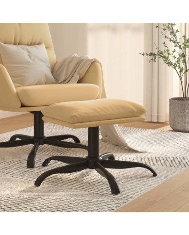 Repose-pied Crème 60x60x36 cm Tissu microfibre | Mobilier & Déco