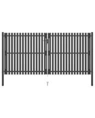 Portail de clôture de jardin Acier 4x2,25 m Anthracite | Mobilier & Déco