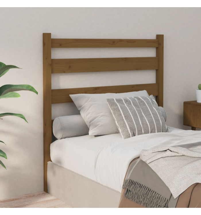 Tête de lit Marron miel 81x4x100 cm Bois massif de pin | Mobilier & Déco