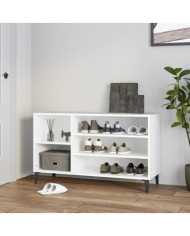 Armoire à chaussures Blanc 102x36x60 cm Bois d'ingénierie | Mobilier & Déco