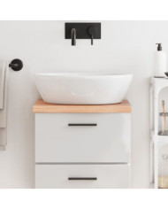 Comptoir de salle de bain marron 40x40x(2-4) cm bois traité | Mobilier & Déco