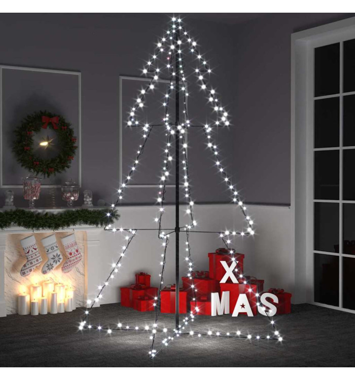 Arbre de Noël cône 240 LED d'intérieur/d'extérieur 118x180 cm | Mobilier & Déco