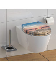 SCHÜTTE Siège de toilette avec fermeture en douceur SUNSET SKY | Mobilier & Déco