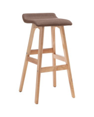 Chaise de bar Taupe Tissu | Mobilier & Déco