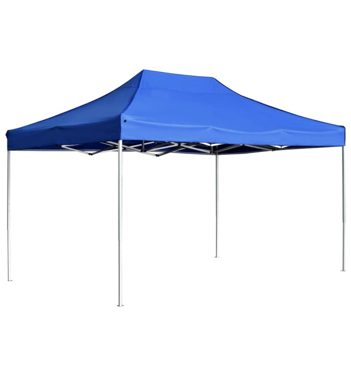 Tente de réception pliable Aluminium 4,5x3 m Bleu | Mobilier & Déco